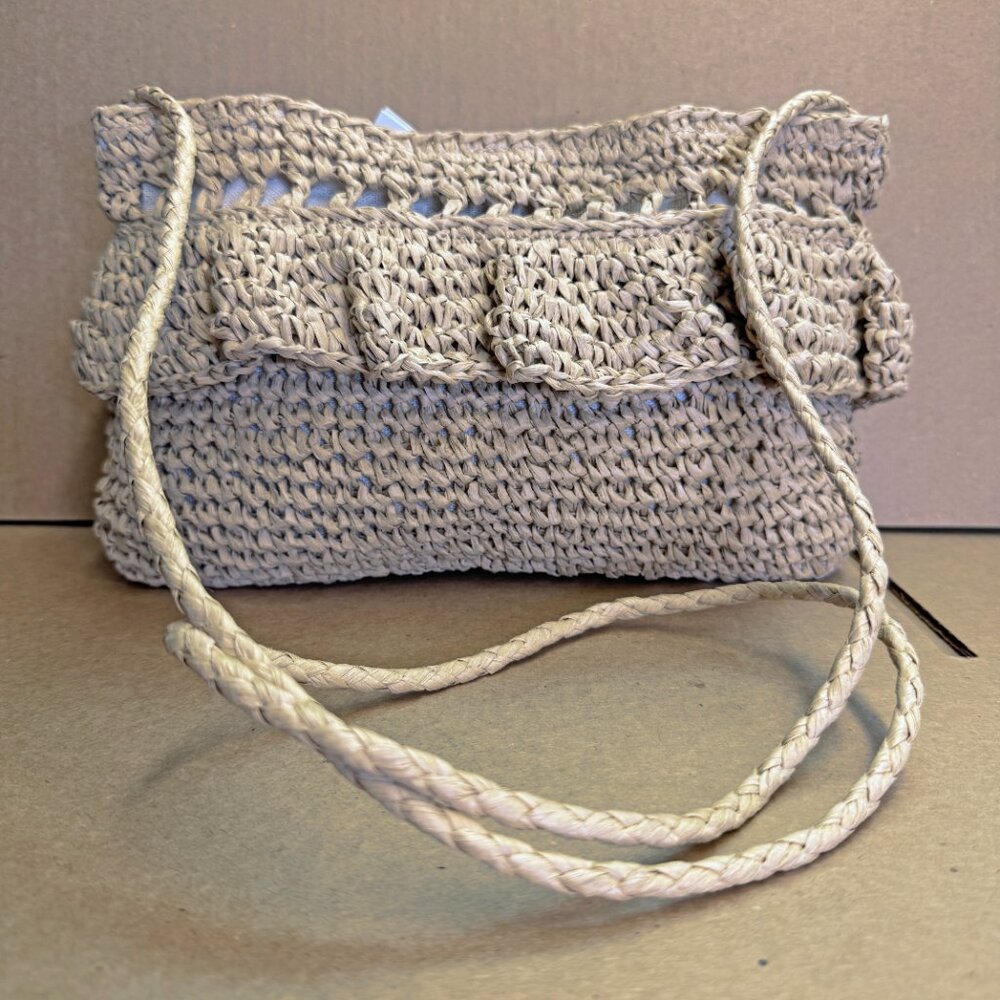 Aqua Gypsy Raffia Clutch - Natural - Picture 7 of 9